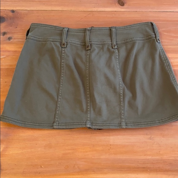 Free People khaki green mini skirt - Picture 4 of 6